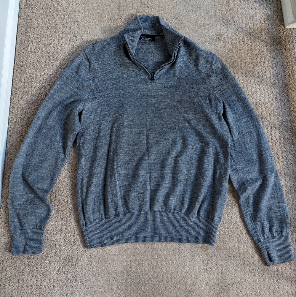 Merino wool gray GAP 1/4 zip